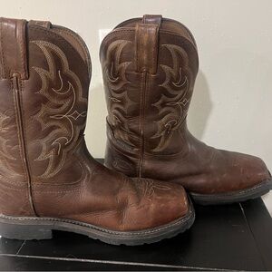 Justin waterproof steel toe work boots